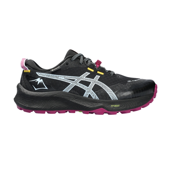 Women's Trail Running Shoes Asics Gel Trabuco 12 GTX  Black/Light Blue 1012B607001