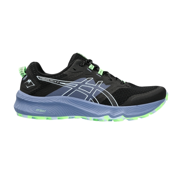 Men's Trail Running Shoes Asics Trabuco Terra 2  Black/Light Blue 1011B607002