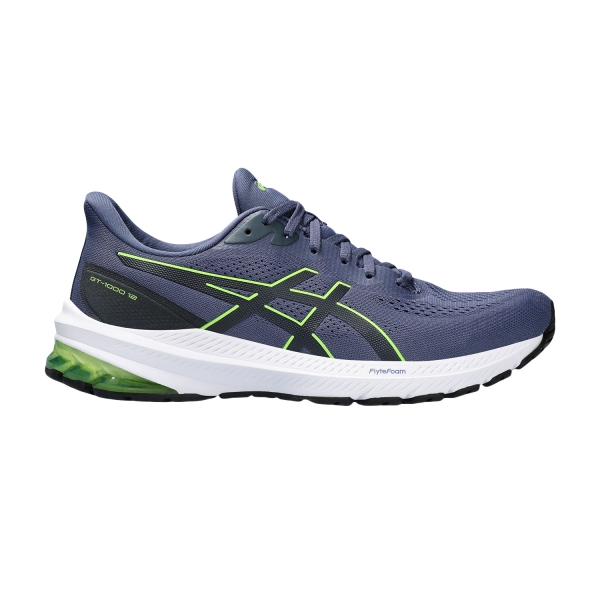 Men's Structured Running Shoes Asics GT 1000 12  Thunder Blue/Electric Lime 1011B631403
