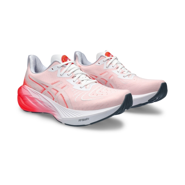 Asics Novablast 4 - White/Sunrise Red