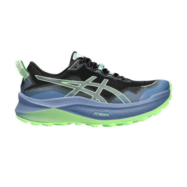 Men's Trail Running Shoes Asics Trabuco Max 3  Black/Illuminate Green 1011B800001