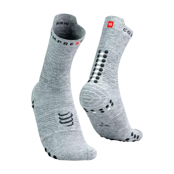 Running Socks Compressport Compressport Pro Racing V4.0 Socks  Grey Melange/Black  Grey Melange/Black 
