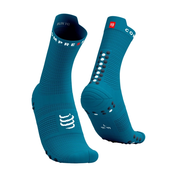 Calze Running Compressport Compressport Pro Racing V4.0 Calze  Mosaic Blue/Magnet  Mosaic Blue/Magnet 