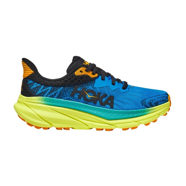 Men's Trail Running Shoes Hoka Challenger 7  Diva Blue/Evening Primrose 1134497DBEPR