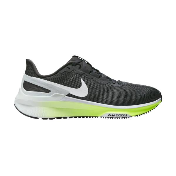 Men's Structured Running Shoes Nike Nike Air Zoom Structure 25  Anthracite/White/Volt/Pure Platinum  Anthracite/White/Volt/Pure Platinum 