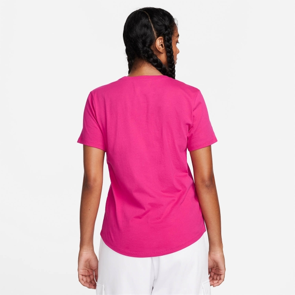 Nike Club Essentials T-Shirt - Fireberry/White