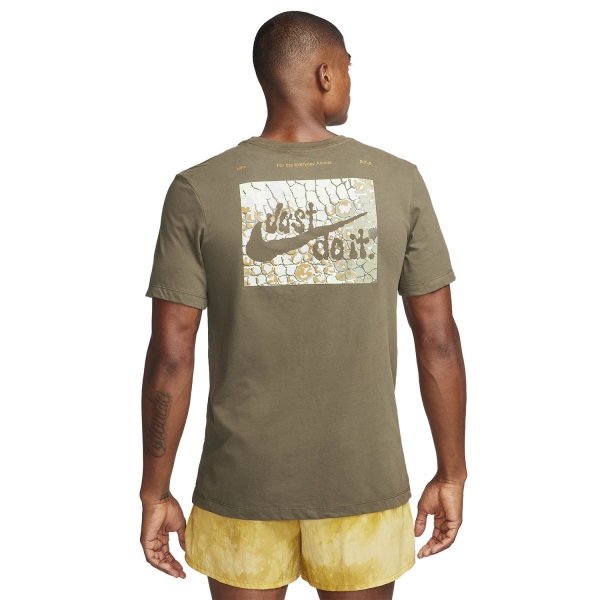 Men's Training T-Shirt Nike DriFIT Studio 72 TShirt  Cargo Khaki FN0837325