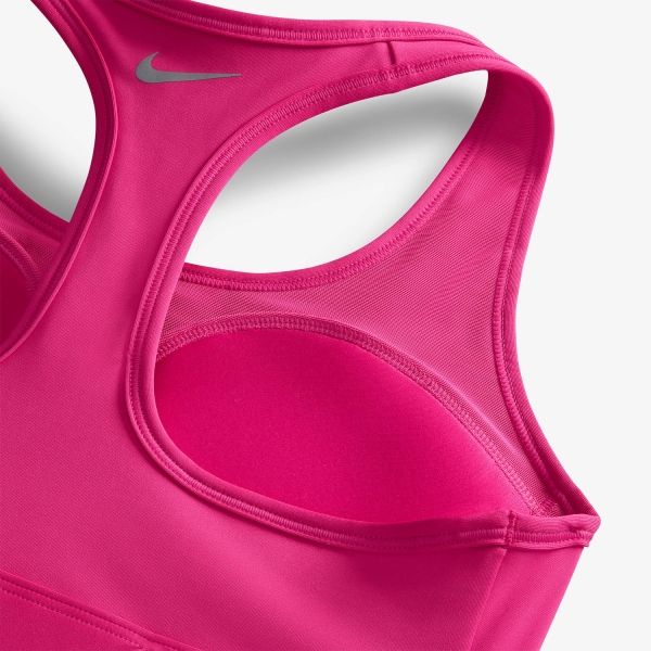 Nike Dri-FIT Swoosh Reggiseno Sportivo - Fireberry/Red Stardust/Purple Ink