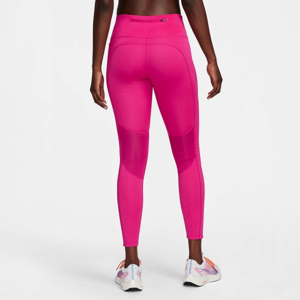 Nike Fast Swoosh 7/8 Tights - Fireberry/Purple Ink