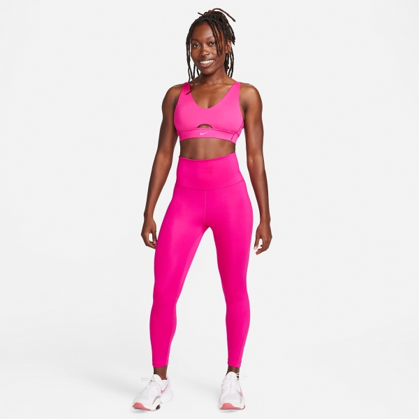 Nike Dri-FIT Indy Women's Training Sports Bra - Fireberry