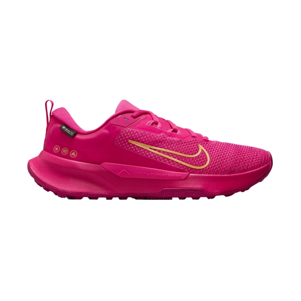Women's Trail Running Shoes Nike Juniper Trail 2 Next Nature GTX  Fierce Pink/Metallic Gold/Fireberry FB2065600