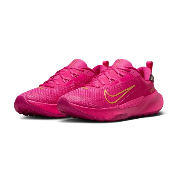 Pink and gold nike shoes hot sale