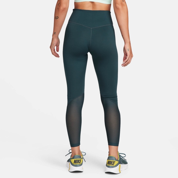 Nike One Mid Rise 7/8 Tights - Deep Jungle/White