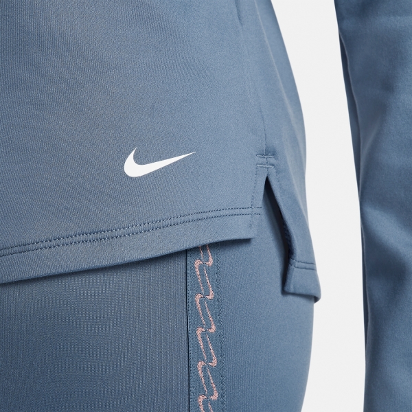 Nike One Therma-FIT One Maglia - Diffused Blue/White