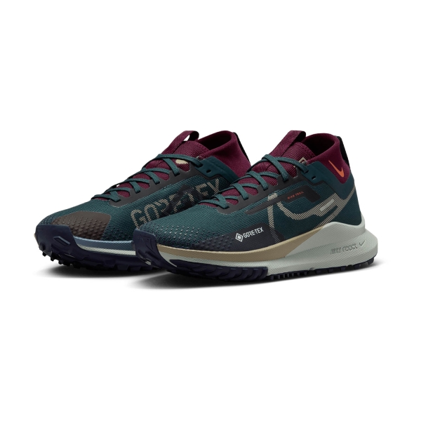 Nike React Pegasus Trail 4 GTX - Deep Jungle/Khaki/Night Maroon