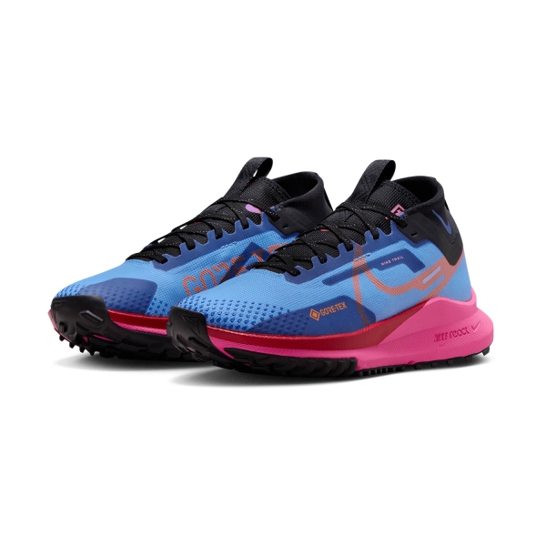 Nike React Pegasus Trail 4 GTX - University Blue/Safety Orange/Pink Glow