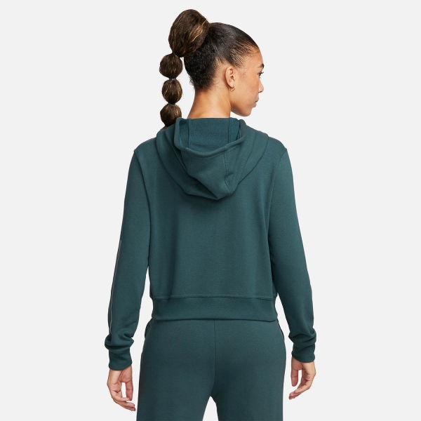 Nike Pro Dri-FIT One Hoodie - Deep Jungle/Metallic Silver