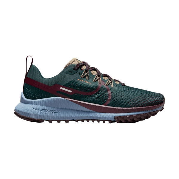 Scarpe Trail Running Donna Nike React Pegasus Trail 4  Deep Jungle/Night Maroon/Khaki DJ6159301