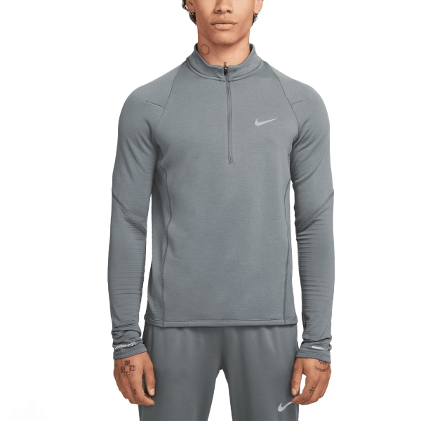 Men's Running Shirt Nike ThermaFIT Element Shirt  Smoke Grey/Reflective Silver FB8564084