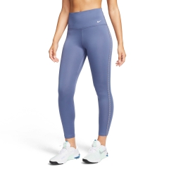 Nike Dri-FIT One Shine Women's Training Tights - Black/White