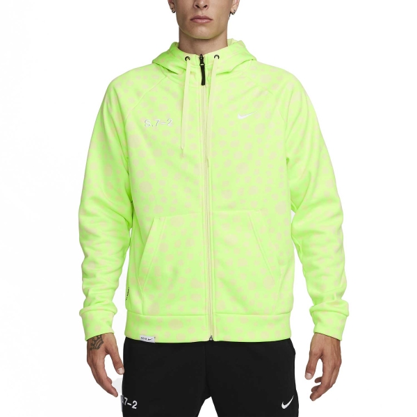 Men's Training Jacket and Hoodie Nike ThermaFIT Studio 72 Hoodie  Lime Blast/Luminous Green/White FB7942337