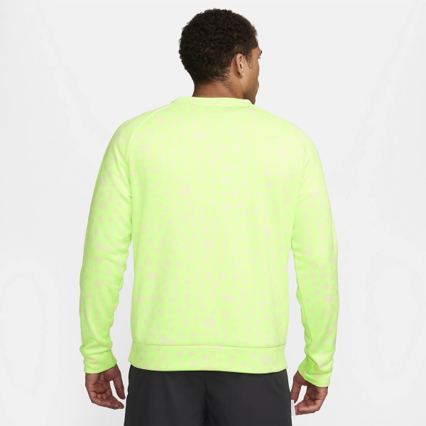 Nike Therma-FIT Printed Studio 72 Felpa - Lime Blast/White