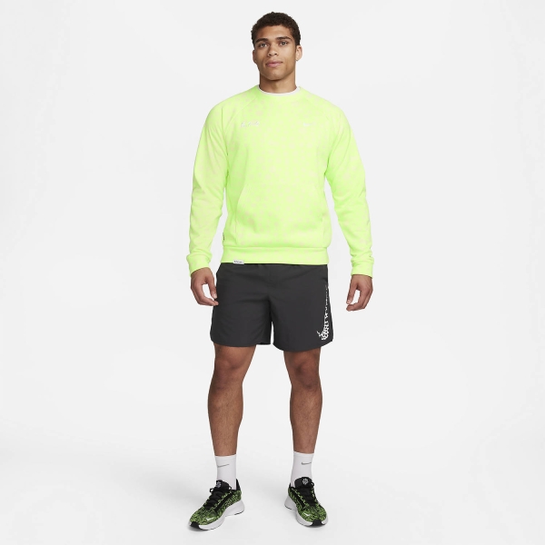 Nike Therma-FIT Printed Studio 72 Hoodie - Lime Blast/White