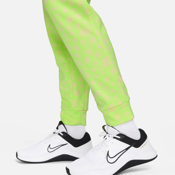 Nike Therma-FIT Printed Studio 72 Pants - Lime Blast/Luminous Green/White