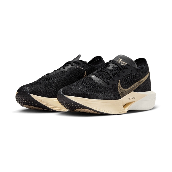Nike ZoomX Vaporfly Next% 3 - Black/Metallic Gold Grain/Black/Oatmeal
