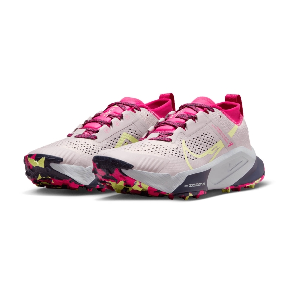 Nike ZoomX Zegama Trail - Platinum Violet/Luminous Green/Fireberry