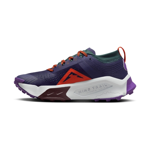 Nike ZoomX Zegama Trail - Purple Ink/Safety Orange/Deep Jungle