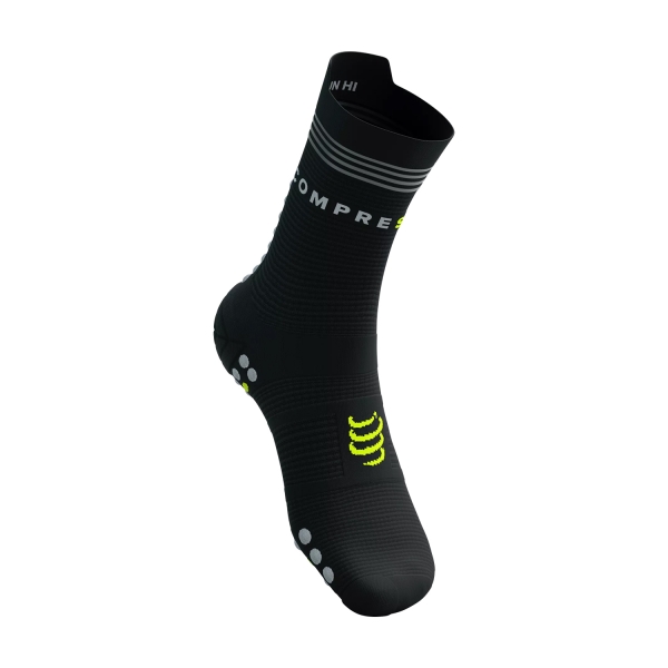 Compressport Pro Racing V4.0 Flash Calze - Black/Fluo Yellow
