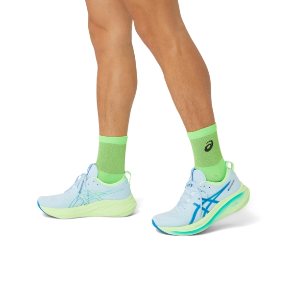 Asics Lightweight Lite Show Run Crew Calze - Lime Burst