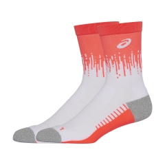 Asics Performance Crew Calcetines - Sunrise Red/Brilliant White