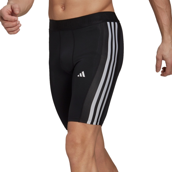 Men's Underwear Tights adidas 3 Stripes Short Tights  Black HD3531