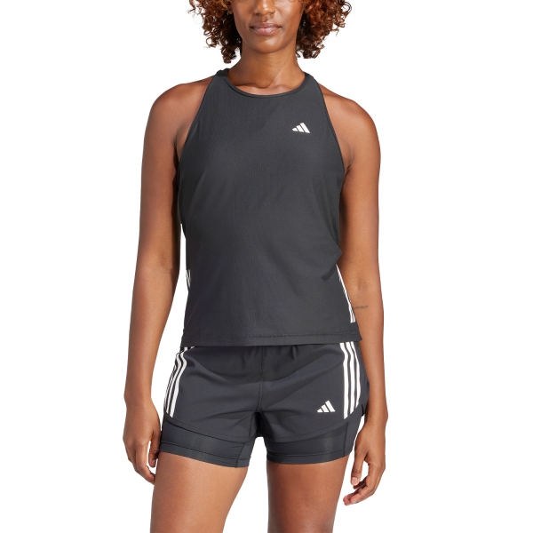 Women's Running Tank adidas 3S Own The Run Tank  Black IN8317