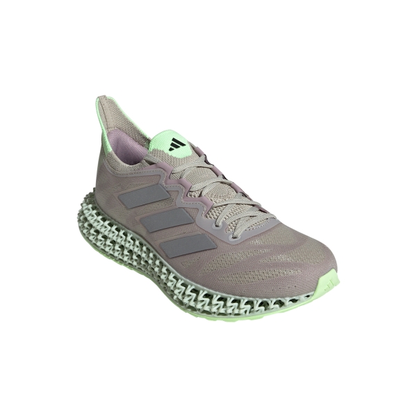 adidas 4DFWD 3 - Putty Grey/Metallic Silver/Green Spark