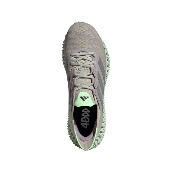 adidas 4DFWD 3 - Putty Grey/Metallic Silver/Green Spark