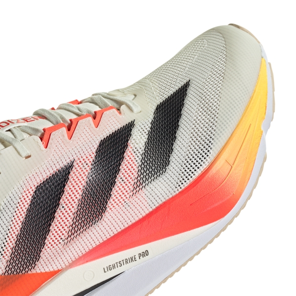 adidas adizero Boston 12 - Ivory/Core Black/Solar Red