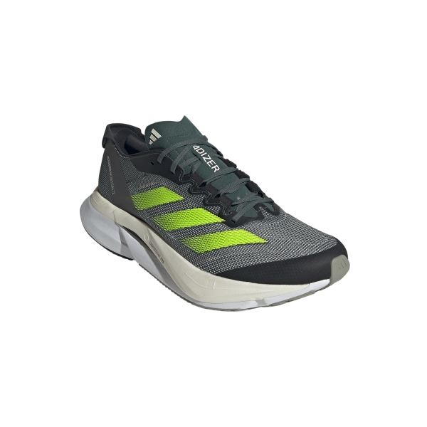 adidas adizero Boston 12 - Legend Ivory/Lucid Lemon/Silver Pebble