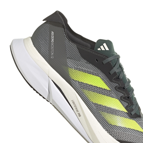 adidas adizero Boston 12 - Legend Ivory/Lucid Lemon/Silver Pebble