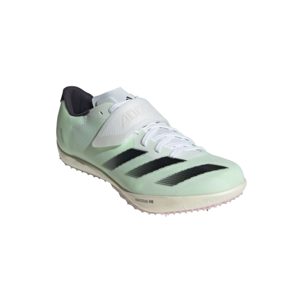 adidas adizero High Jump - Cloud White/Core Black/Green Spark