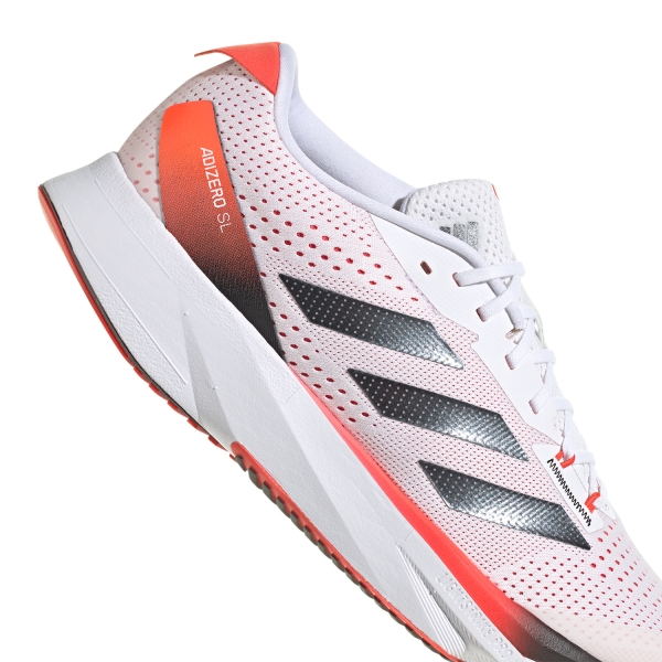 adidas adizero SL - Cloud White/Core Black/Bried Red