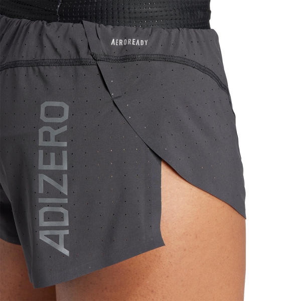 adidas Adizero Split Logo 2in Shorts - Black