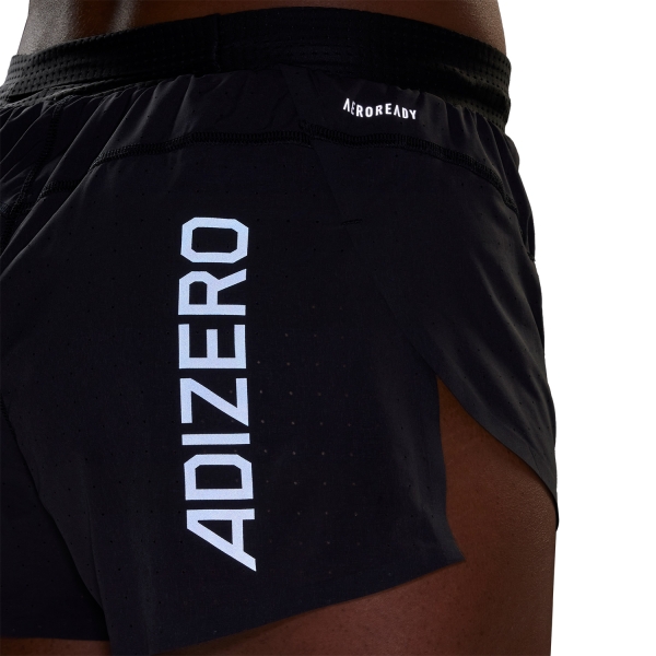 adidas Adizero Split Logo 2in Shorts - Black