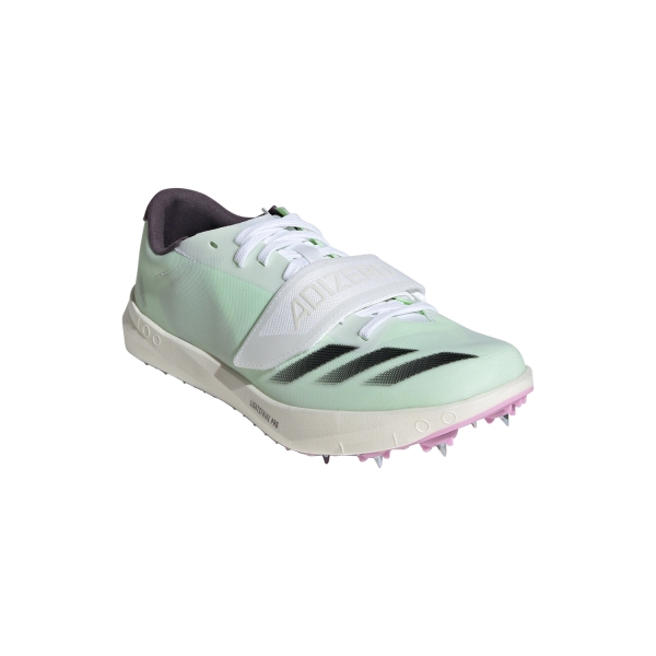 adidas Adizero Triple Jump/Pole Vault - Cloud White/Core Black/Green Spark