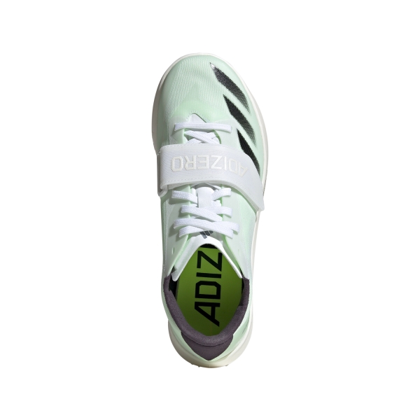 adidas Adizero Triple Jump/Pole Vault - Cloud White/Core Black/Green Spark
