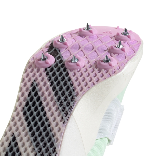 adidas adizero Triple Jump/Pole Vault - Cloud White/Core Black/Green Spark