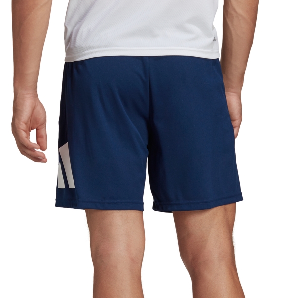 adidas AEROREADY Logo 7in Shorts - Dark Blue/White