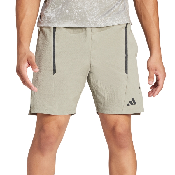 Pantalones Cortos Training Hombre adidas adidas D4T adistrong 5in Shorts  Silver Pebble/Black  Silver Pebble/Black 